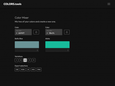 screenshot of Colors.Tools