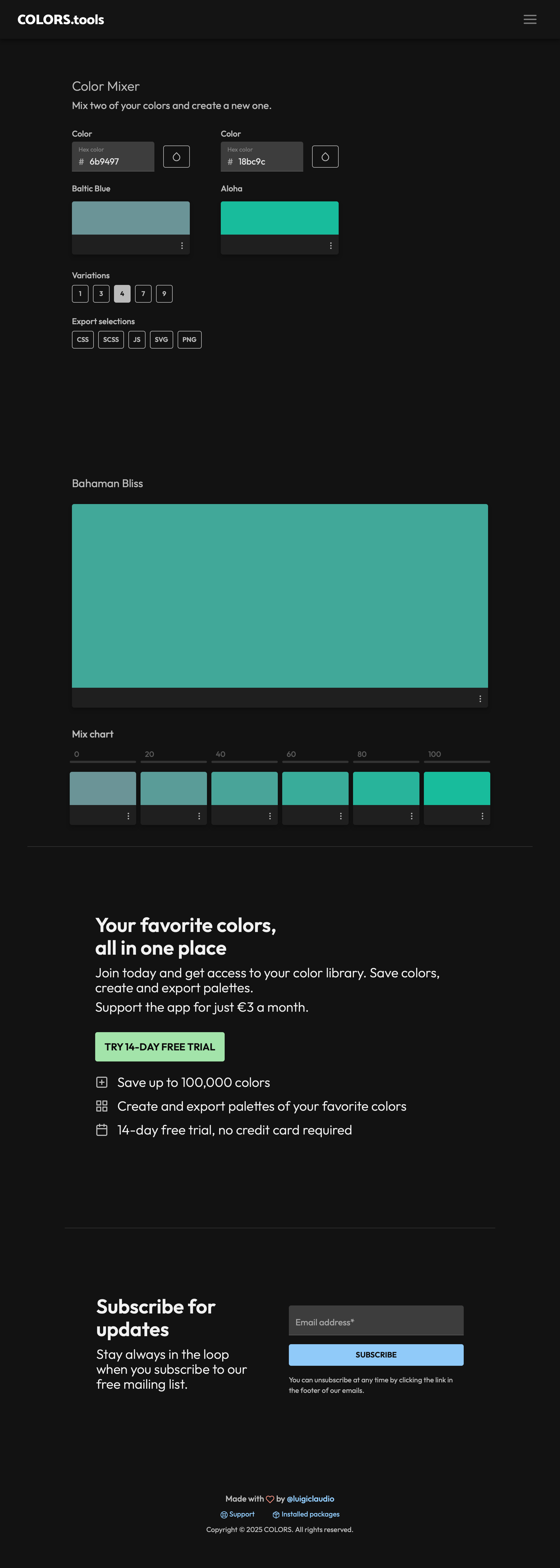 screenshot of Colors.Tools