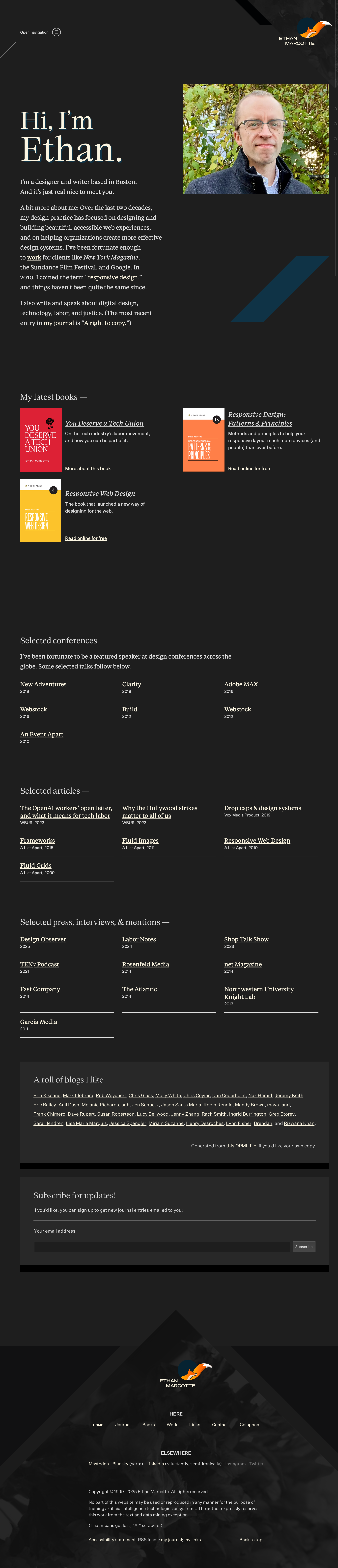 screenshot of Ethan Marcotte