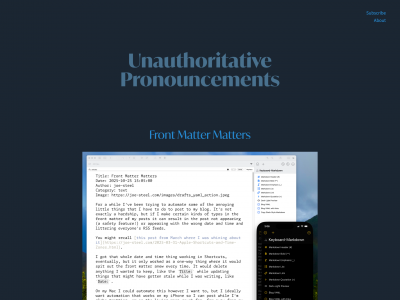 screenshot of Joe Steel