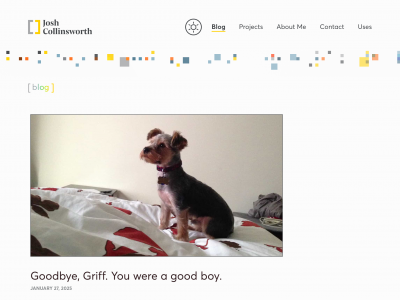 screenshot of Josh Collinsworth