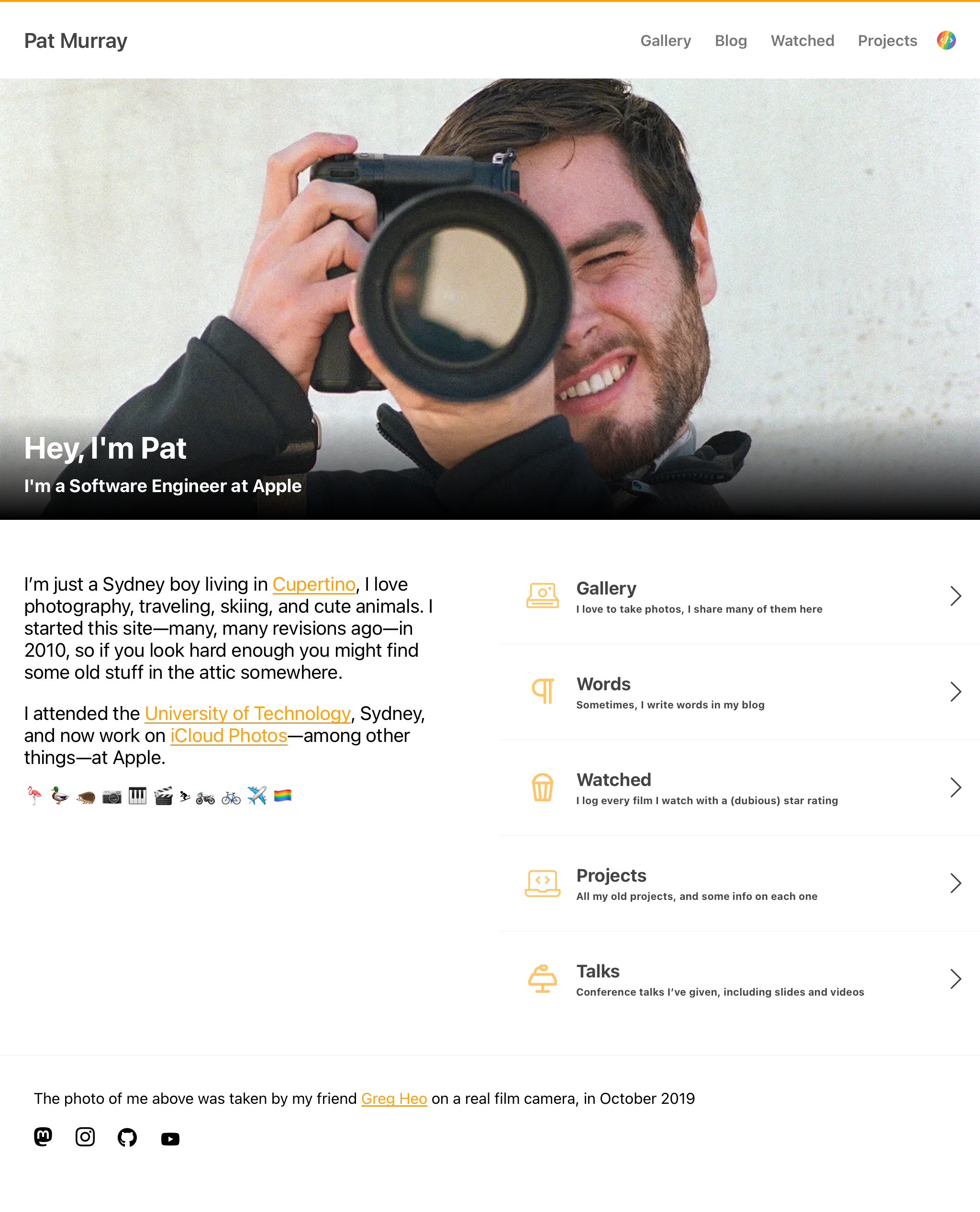 screenshot of Pat Murray