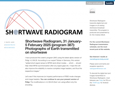 screenshot of Shortwave Radiogramm