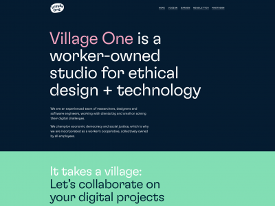 screenshot of Village One